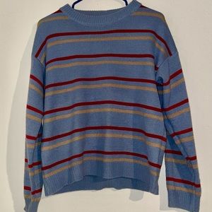 Striped crew neck sweater